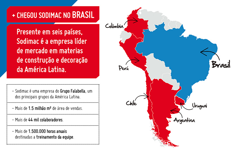 Mapa no Brasil