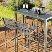 Terraço estreito, mas comprido