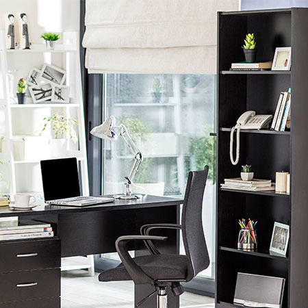 Cortinas e estampas para o seu escritório